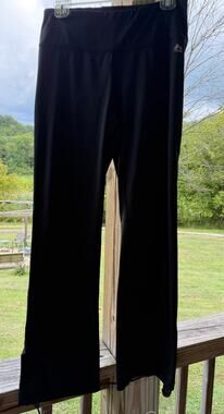 RBX Black Flared Yoga Stretch Pants M Activewear Workout Athleisure Sporty Gym